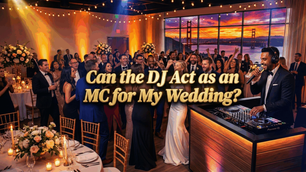Top-rated wedding DJ and MC Bay Area