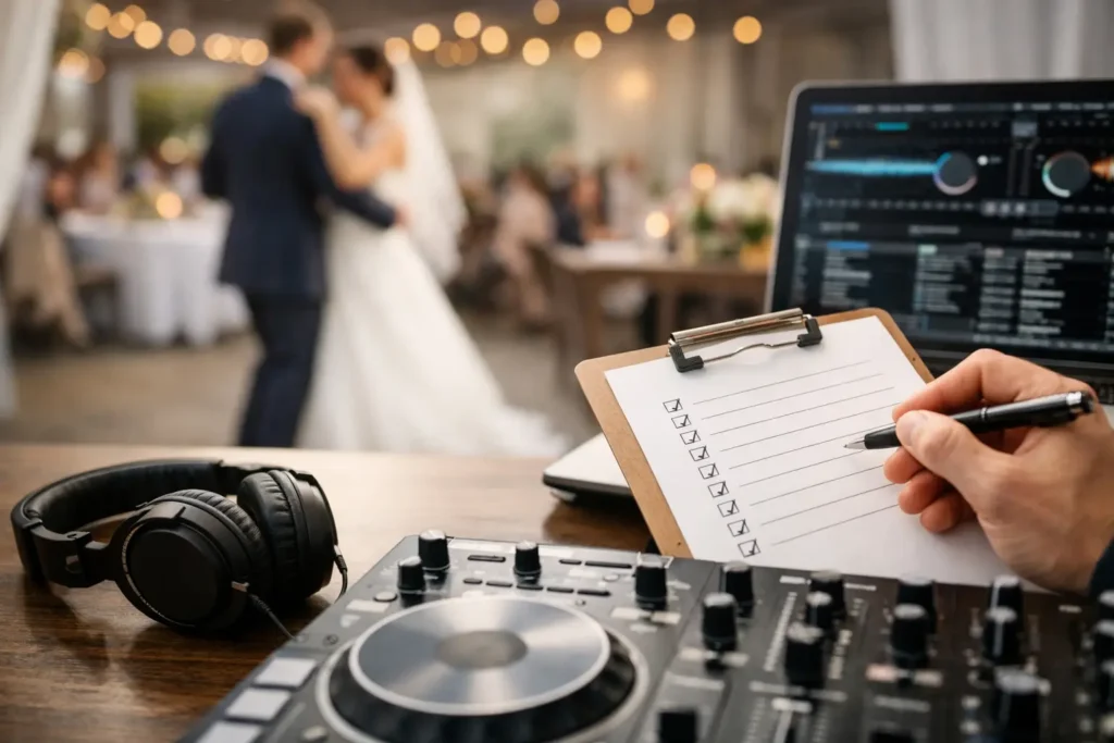 Wedding DJ Checklist Printable That Works