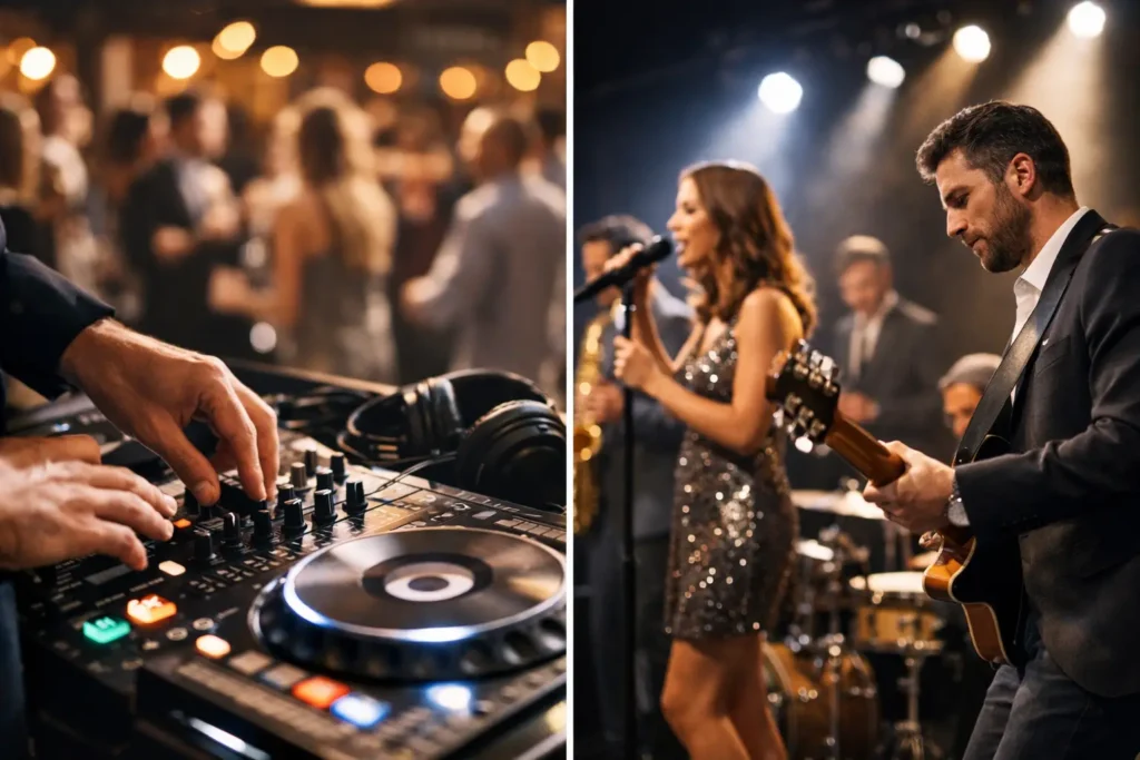 DJ Versus Live Band for Your Event